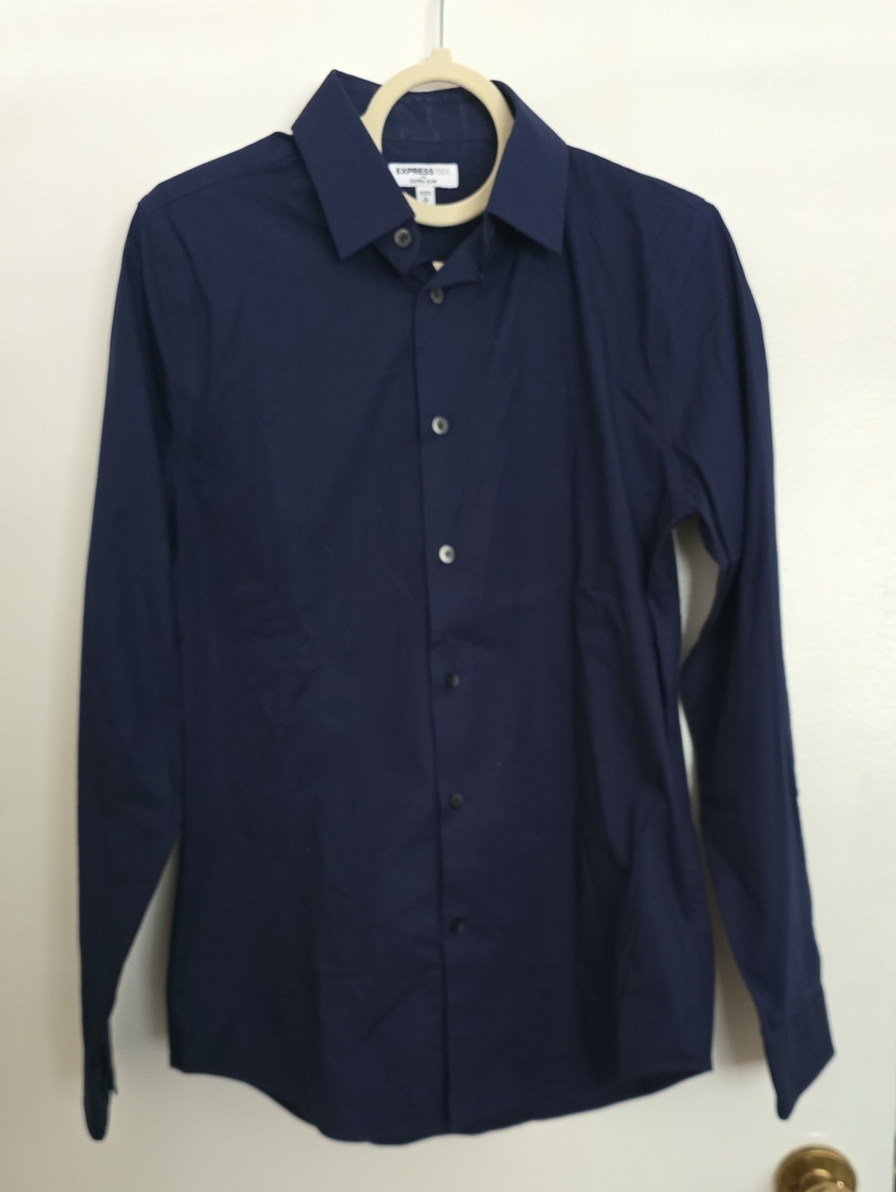 Express Men's Dark Navy Dress Shirt
